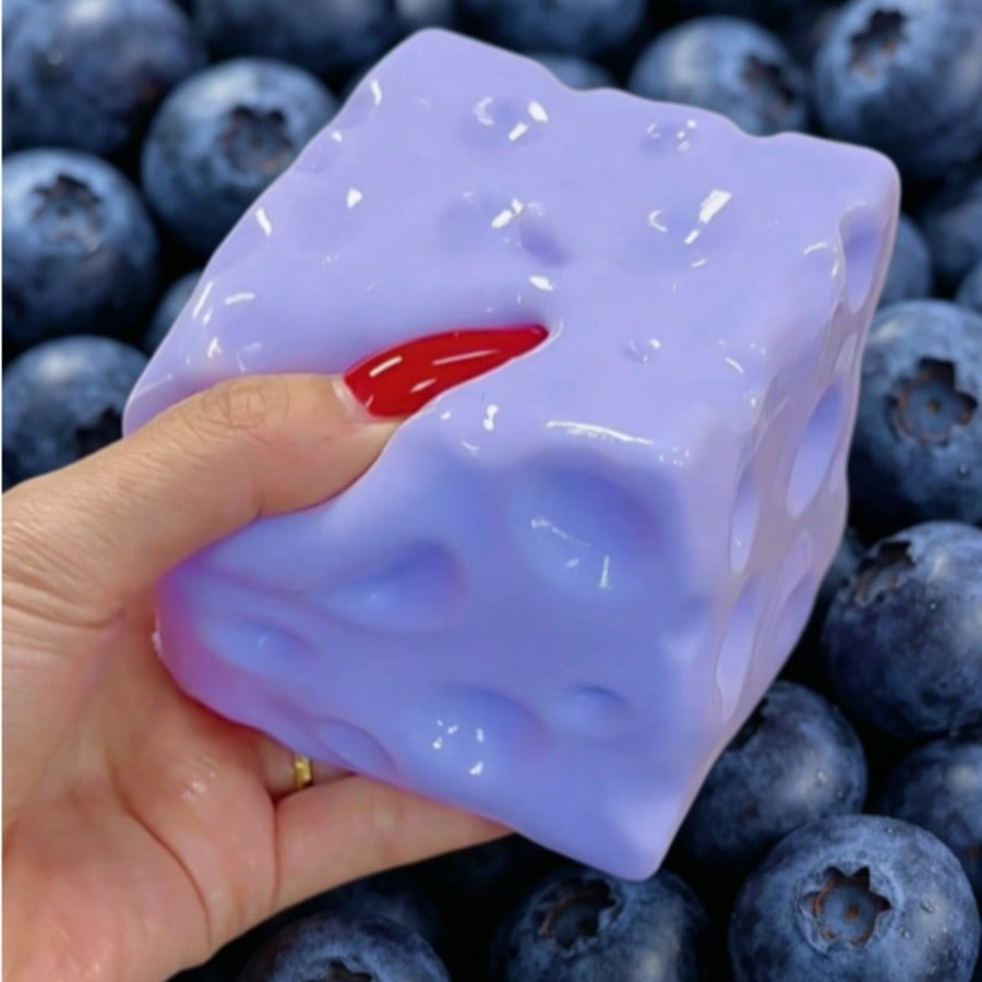 Food & Snacks Coloring - New Blueberry Color Cheese Squishy Toy
