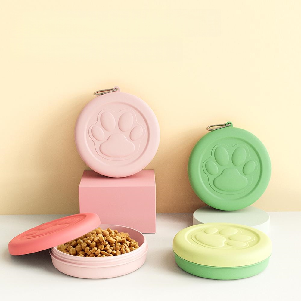 Food Snacks For Hiking - New multi-functional Portable Outdoor Pet Bowl