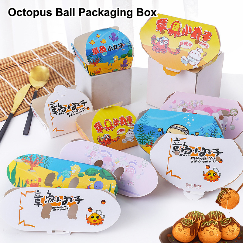 100Pcs Disposable Cartoon Octo - Food Packed Snacks review and price