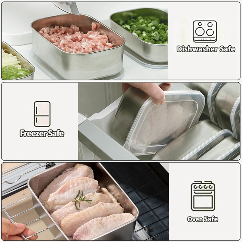 Stainless Steel Containers for - Food & Snacks Coloring review and price