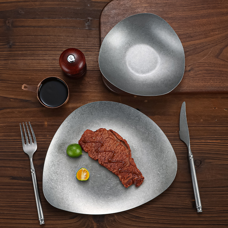 Irregular Stainless Steel Meal - Food Snacks Restaurant review and price