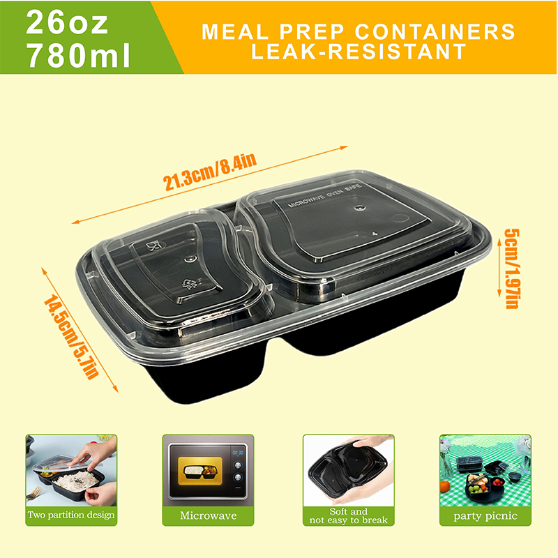 10/40 Pack 26 oz Two-Compartme - Food Snacks For Christmas review and price
