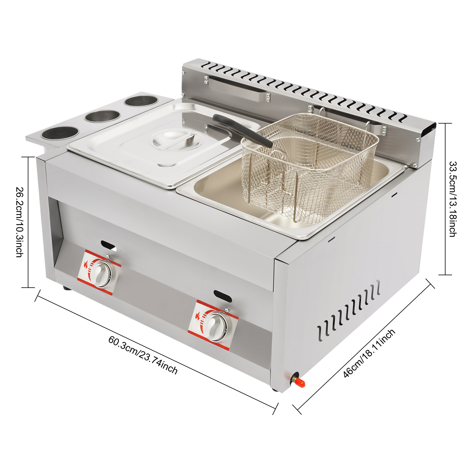 Commercial Deep Fryer 2-Tank 6 - Food Snacks Restaurant review and price