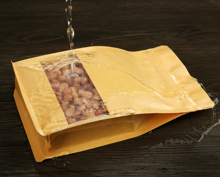 50PCS 3D Stand-up Kraft Paper  - Food Snacks Logos review and price