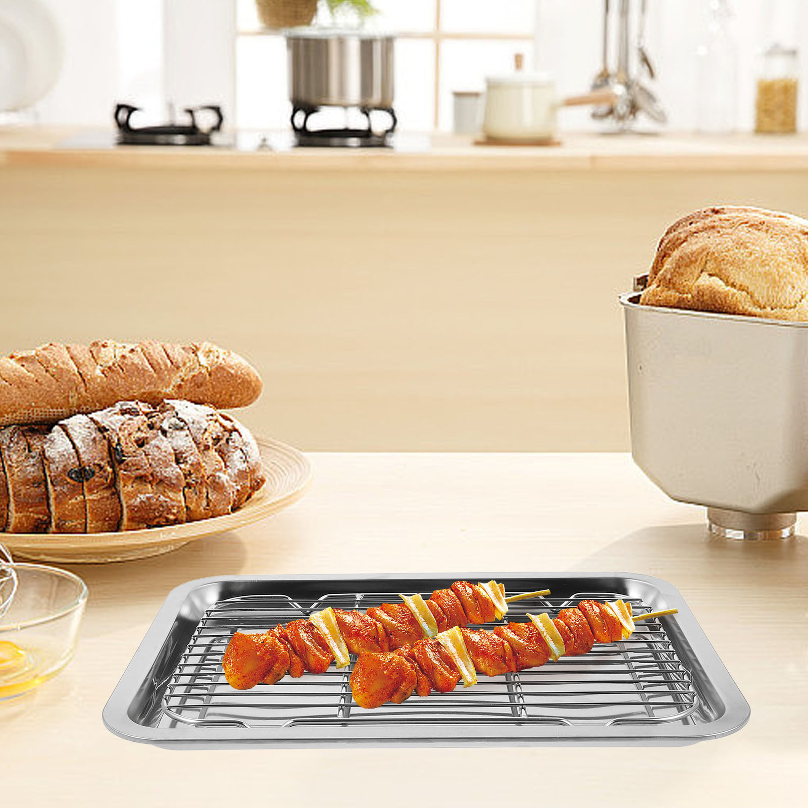 1Set Stainless Steel Wire Baki - Food Snacks Restaurant review and price