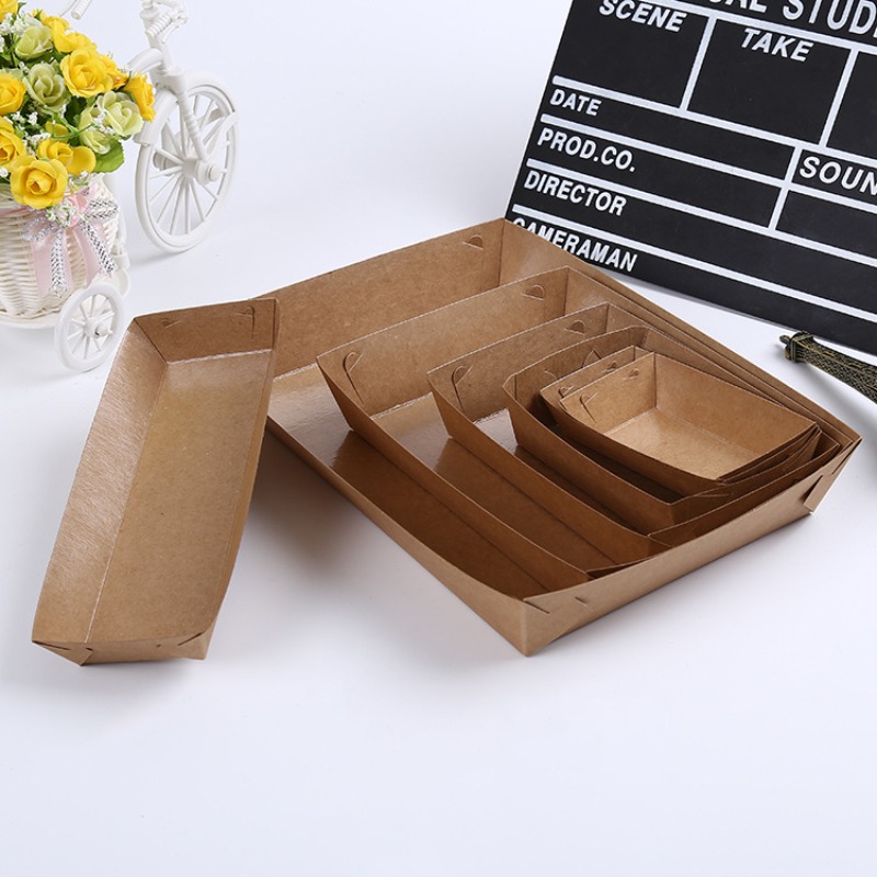 10/30/50pcs Kraft Paper Dispos - Food Snacks For Christmas review and price