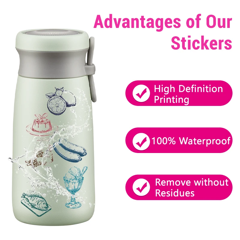 50PCS Retro Food Stickers Set  - Yummy Food Snacks review and price
