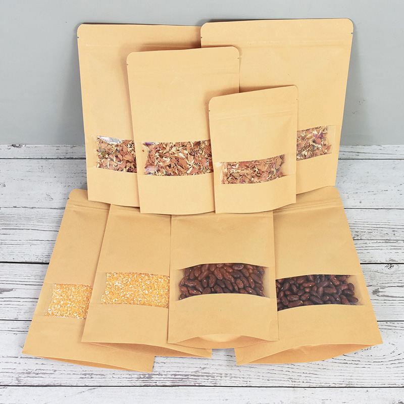 20/50pcs Kraft Paper Zip Lock  - Food Snacks For Christmas review and price