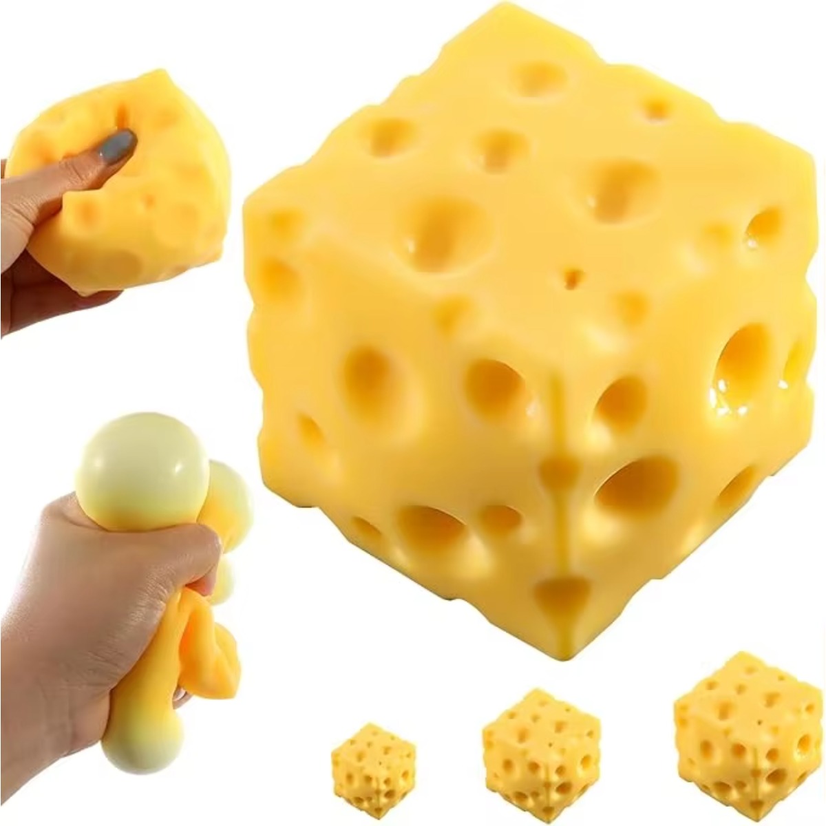 Cheese Stress Ball Squishy Toy - Food & Snacks Coloring review and price