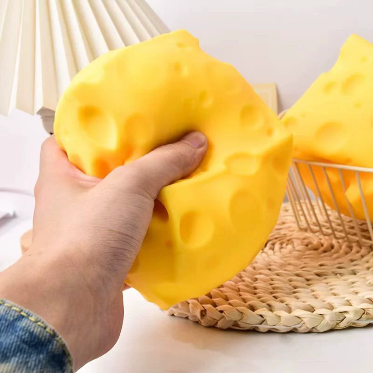 Cheese Stress Ball Squishy Toy - Food & Snacks Coloring review and price