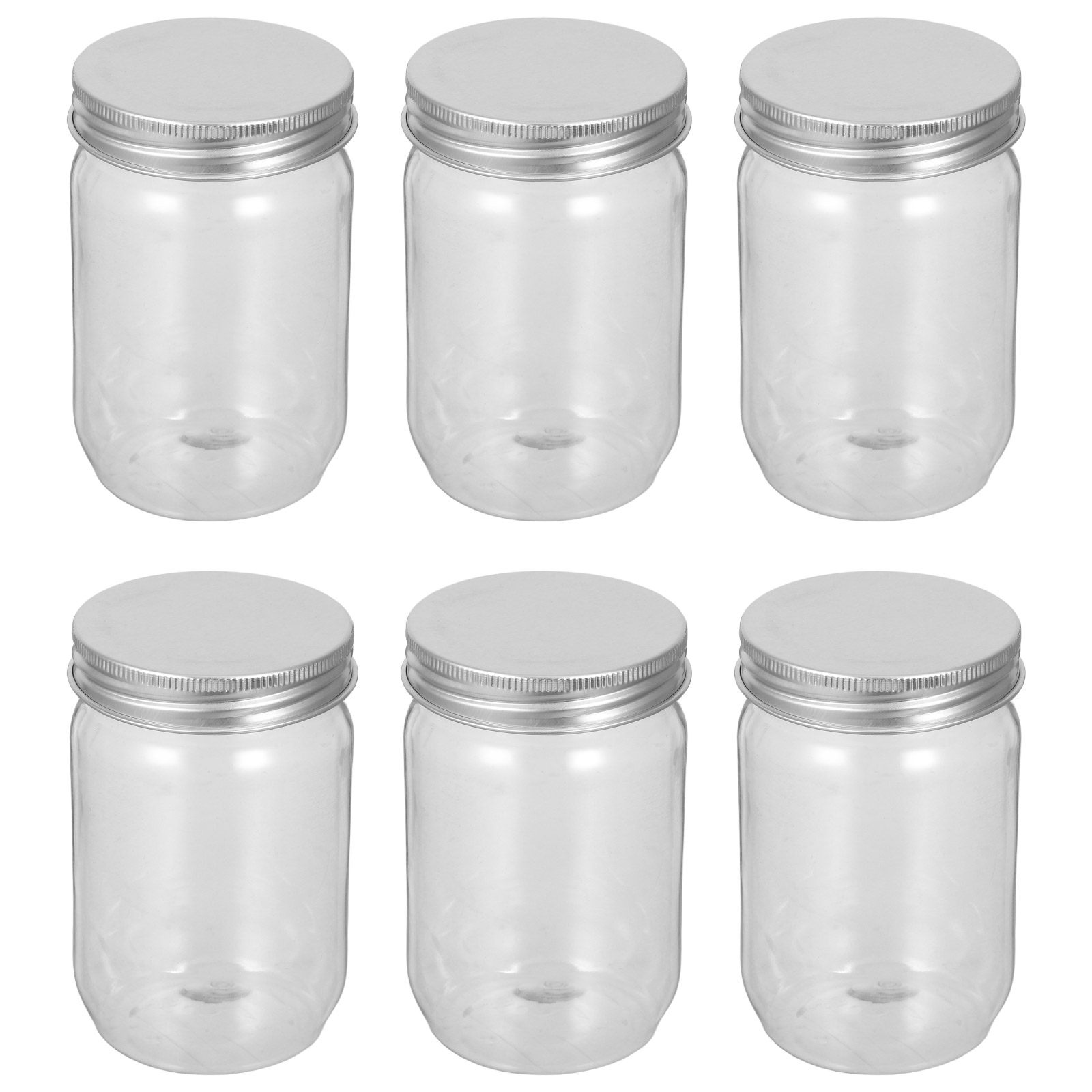 6Pcs Clear Plastic Mason Jars  - Food Snacks Candy review and price