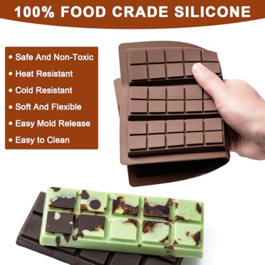 Chocolate Bar Mold Non-Stick C - Food Snacks Candy review and price