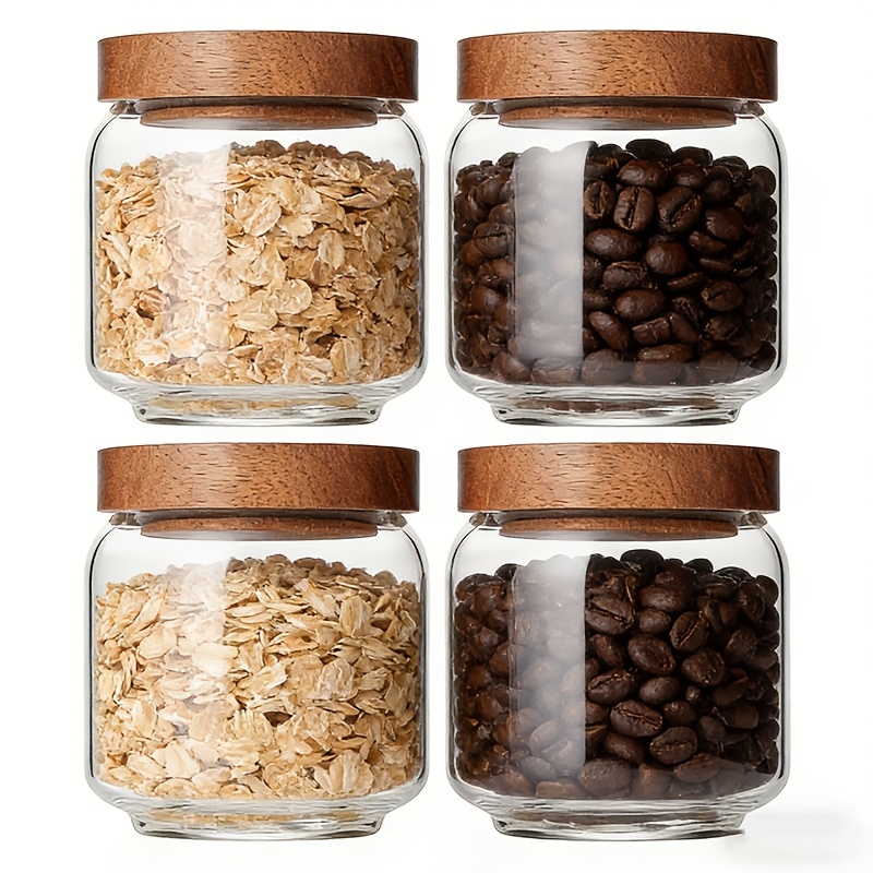 4 Pack 15oz Clear Glass Jars w - Food Packed Snacks review and price