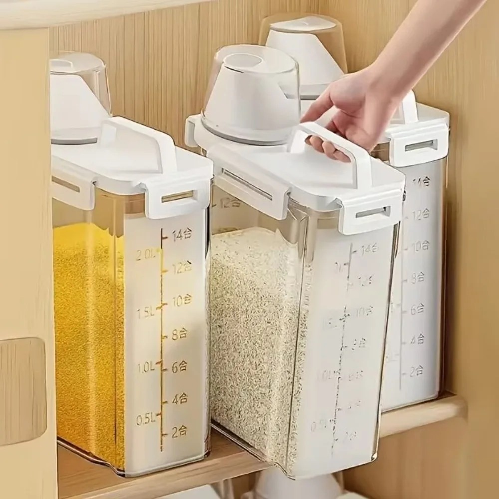 4 Pack 5LB Rice Storage Contai - Food Packed Snacks review and price